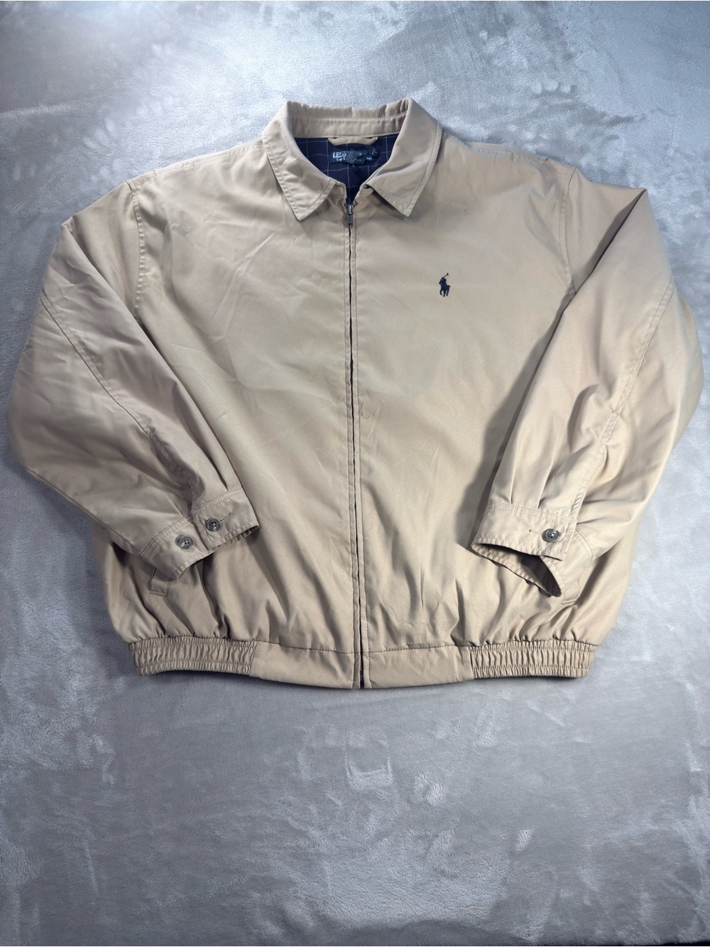 Polo Ralph Lauren Harrington Jacket Men's Sz XL Grid Lined
